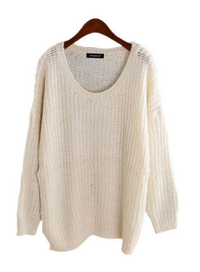 Damen Grobstrickpullover mit weitem Schnitt und ansprechender Maschenstruktur Drune