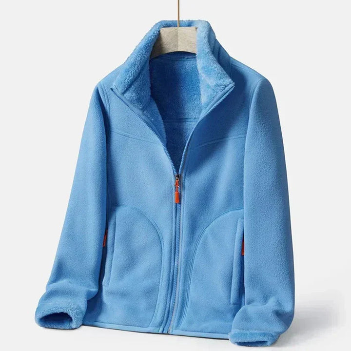 Drune | Damen Doppelreiher-Fleecejacke