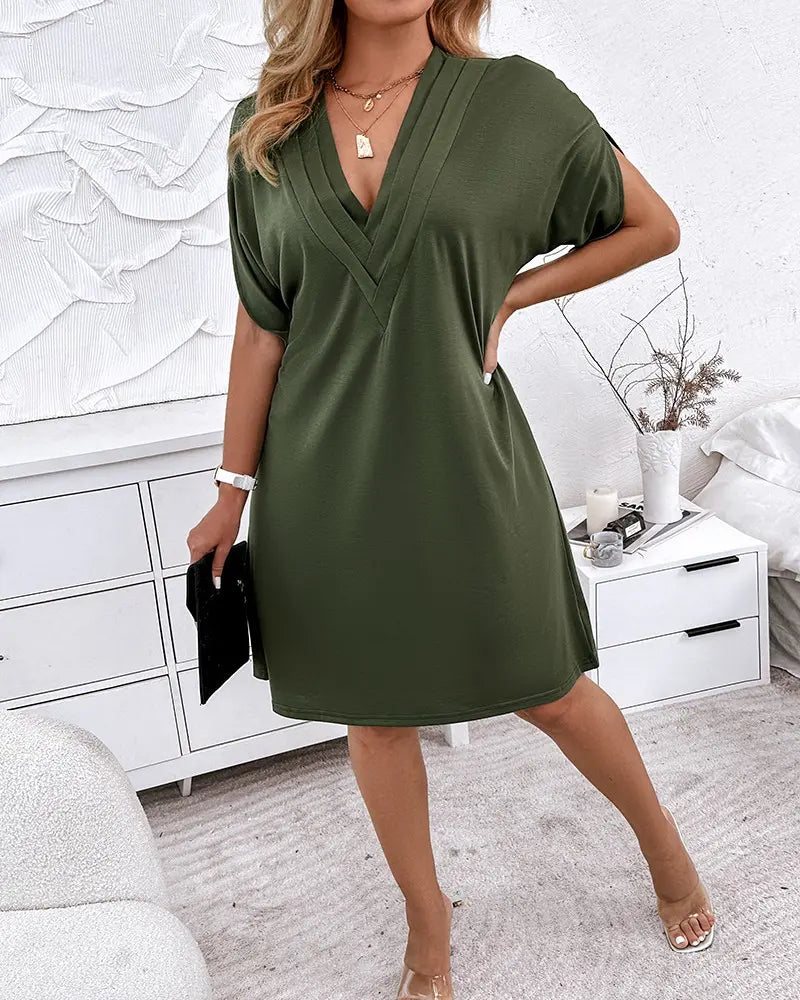 Drune | Damen V-Ausschnitt-Kleid