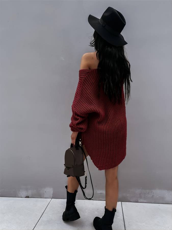 Drune - Übergroßes Strickkleid
