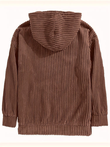 Drune | Pullover Mit Kapuze Aus Cord