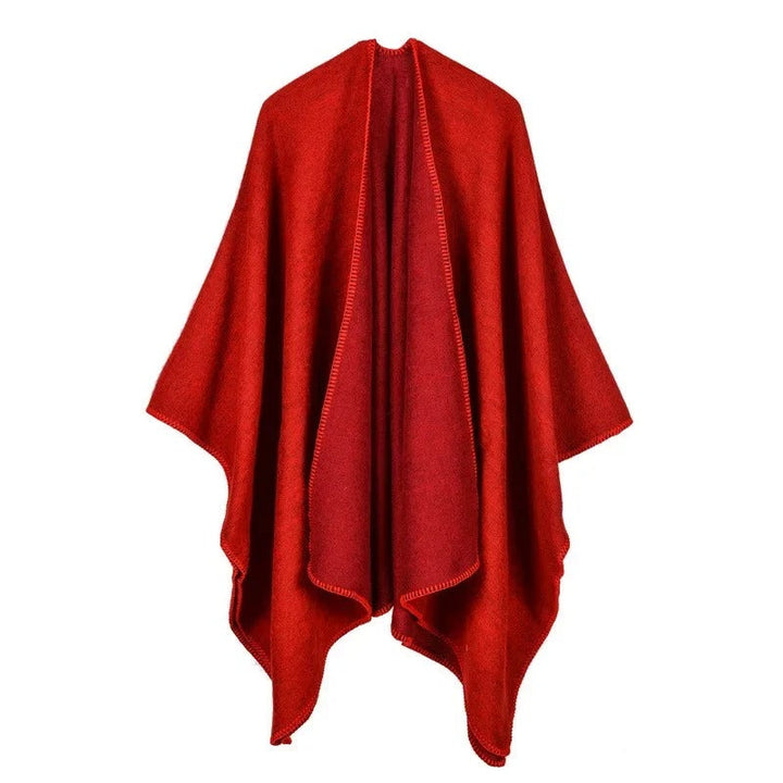 Drune | Warmer Poncho mit Fließendem Schnitt