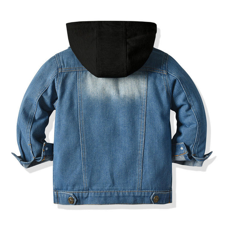 Drune Denim-Jacke mit Kapuze