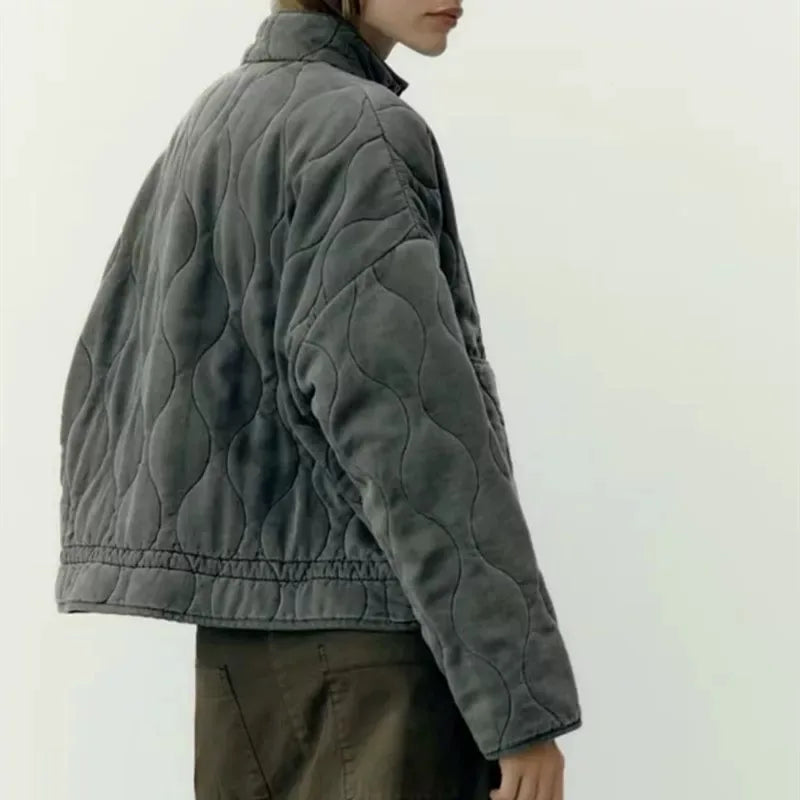Drune | Steppjacke mit klassischer Steppnaht-Detailierung
