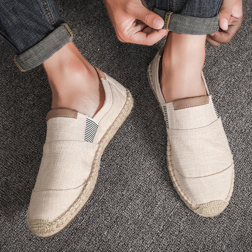 Drune | Stilvolle Leichte Canvas Loafer Für Herren