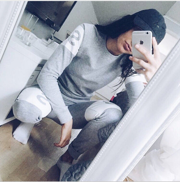 Damen sportlicher Sweater mit modernem Schriftzug und lässigem Schnitt Drune