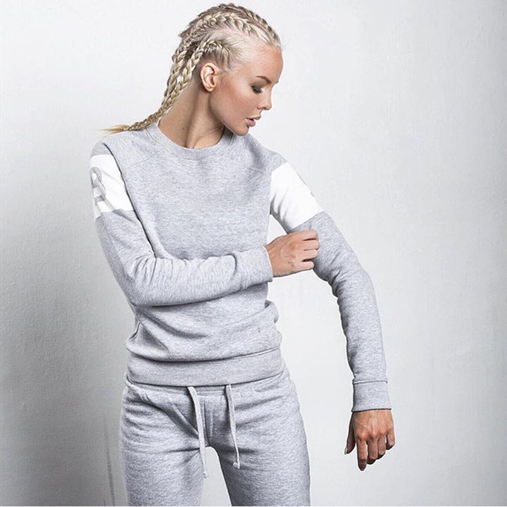 Damen sportlicher Sweater mit modernem Schriftzug und lässigem Schnitt Drune