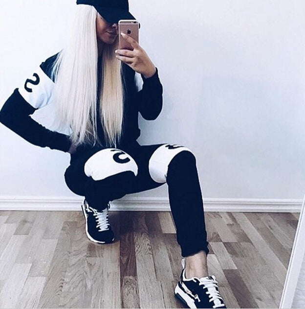 Damen sportlicher Sweater mit modernem Schriftzug und lässigem Schnitt Drune