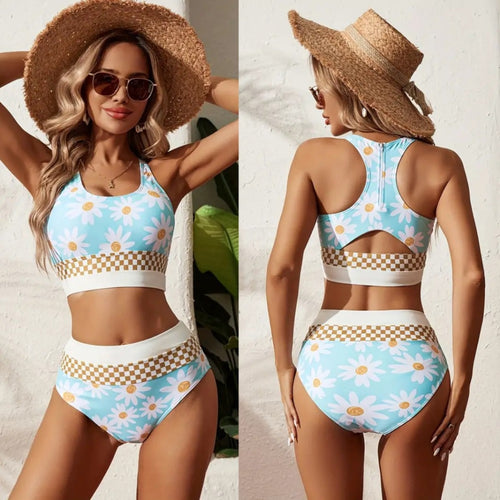 Drune | Großer Bikini mit geteiltem Reißverschluss