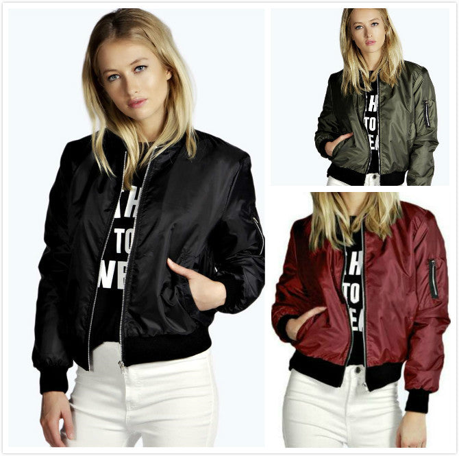 Damen Bomberjacke mit modischem Schnitt und praktischen Eingrifftaschen Drune