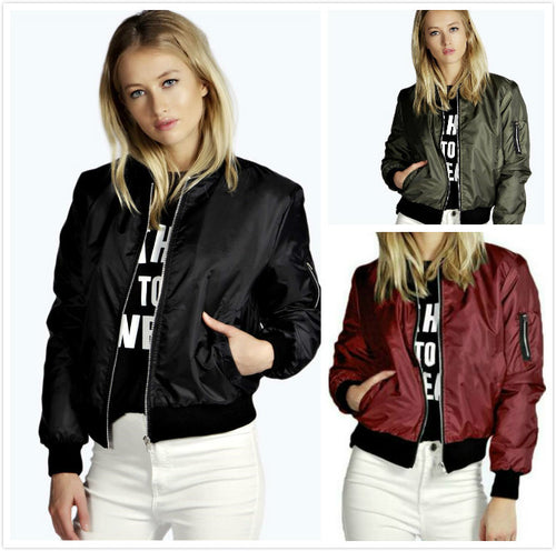 Damen Bomberjacke mit modischem Schnitt und praktischen Eingrifftaschen Drune