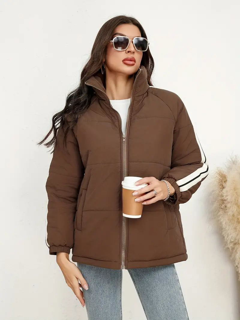 Drune | Jacke mit Reißverschluss und hohem Kragen