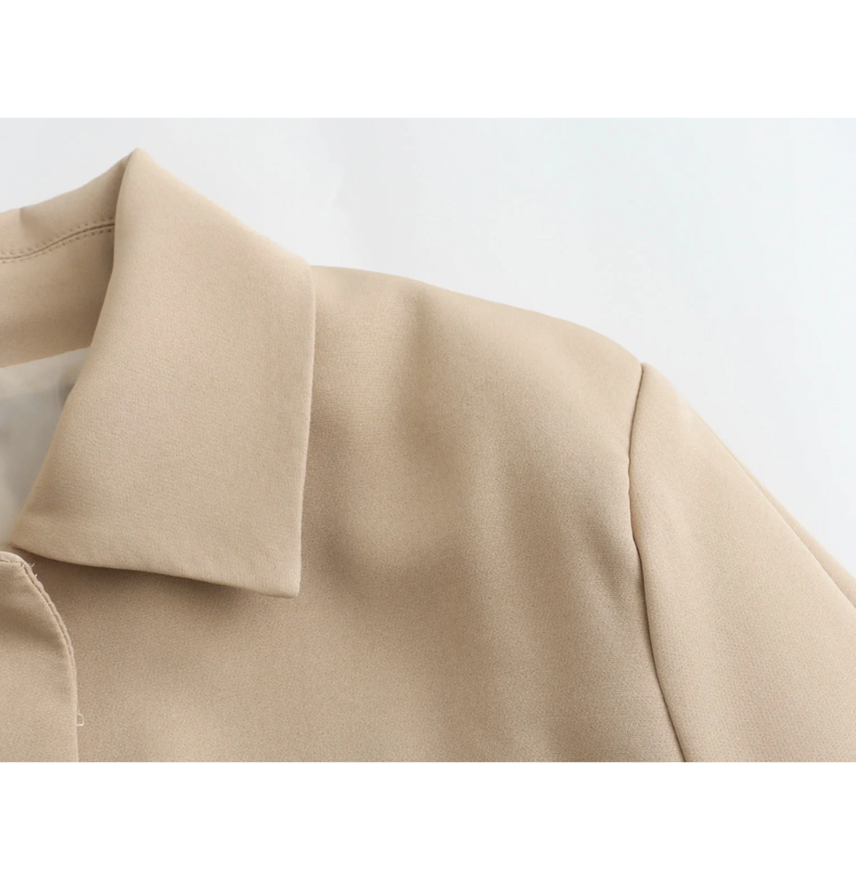 Drune | Bomberjack Damen Kurzjacke mit Vier Fronttaschen und Minimalistischem Design