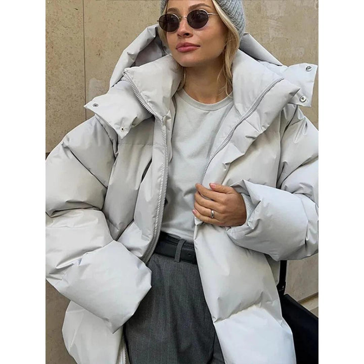 Drune | Winter Puffer-Jacke - Hoher Hals Isolierter Mantel - Kaltwetter Streetwear Kanada