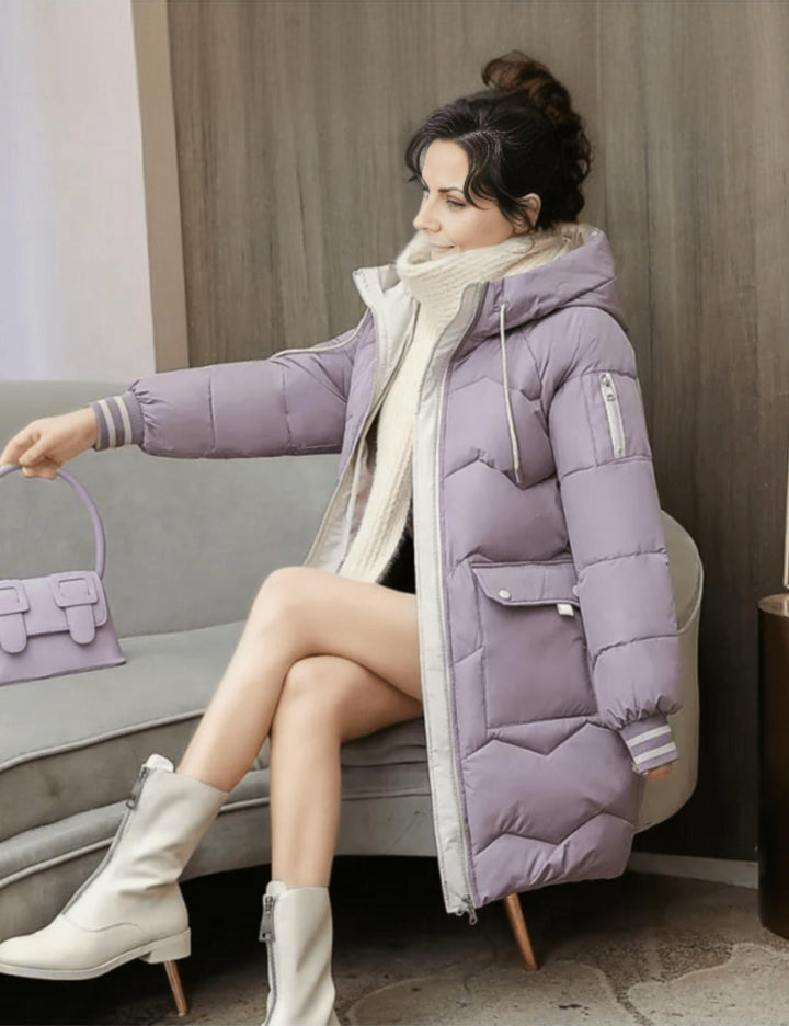 Drune | Puffer-Jacke mit Kapuze - Warm isoliertes Design - Winter-Essential - Mittellang
