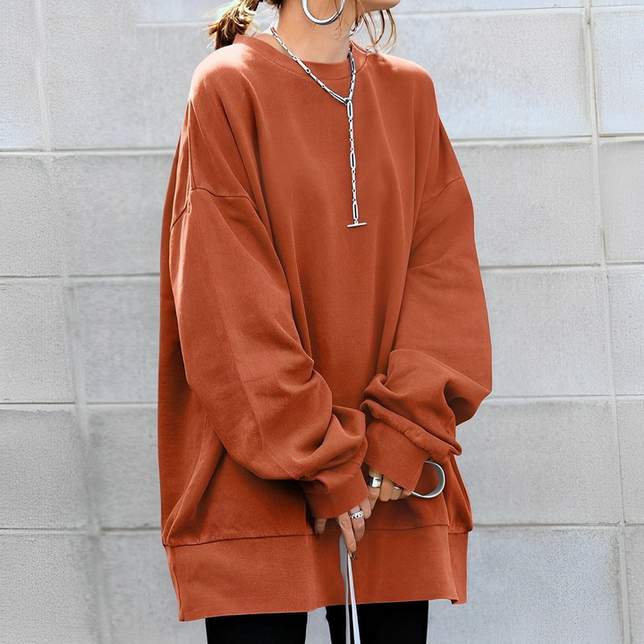 Drune | Damen Oversized-Pullover mit strukturiertem Design