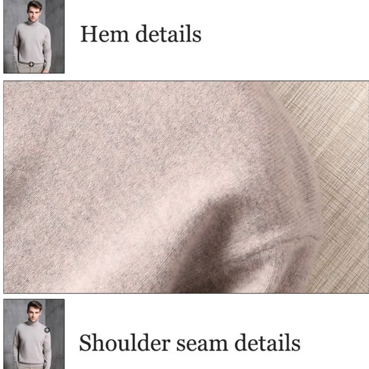 Drune | Herren Wollpullover Mit Rollkragen Und Schlankem Design