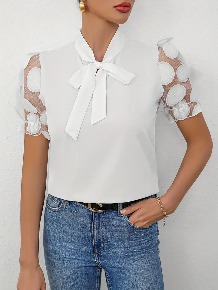 Drune | Bluse mit Transparenten Puffärmeln
