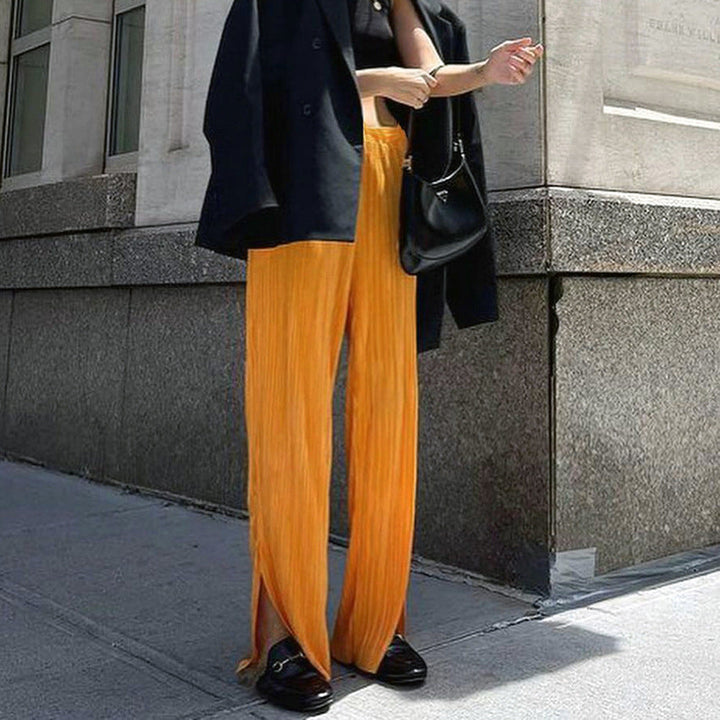Drune | Elegante orange Hosen für Frauen
