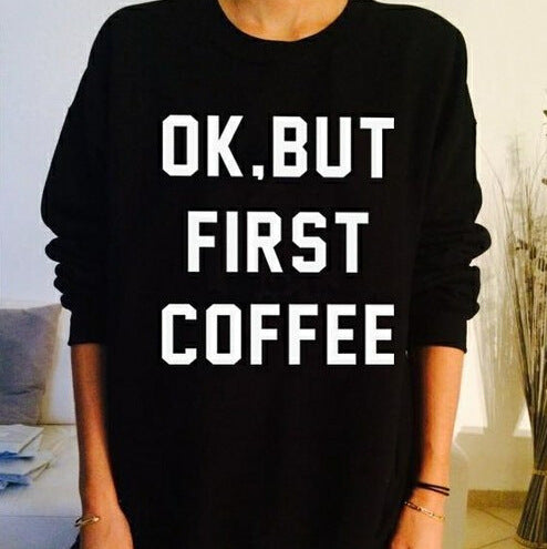 Damen Sweatshirt mit motivierendem Aufdruck und lässigem Schnitt Drune