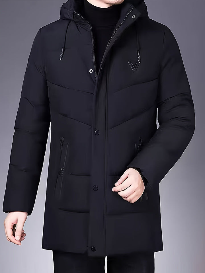 Drune | Warme Pufferjacke mit Kapuze Polyester Stil und Schutz