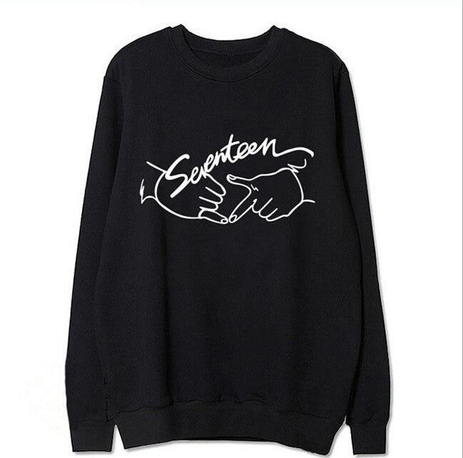 Damen Sweatshirt mit kreativem Handschrift-Design Drune