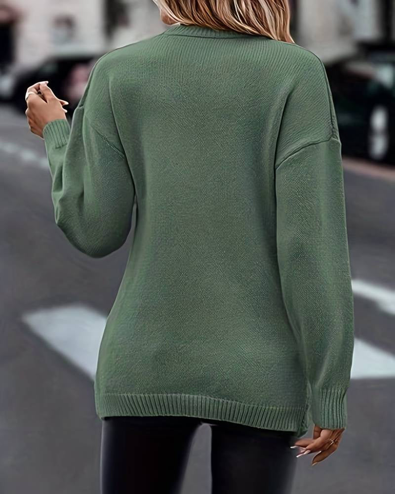 Drune | V-Ausschnitt Pullover mit Langen Ärmeln