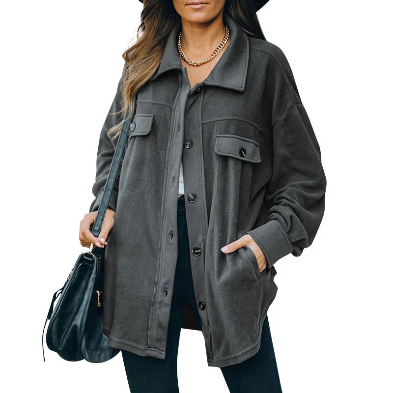 Drune | Fleece Knopf Jacke