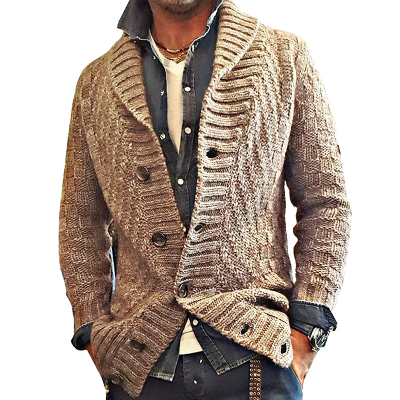Drune | Bequeme Rever Strickjacke