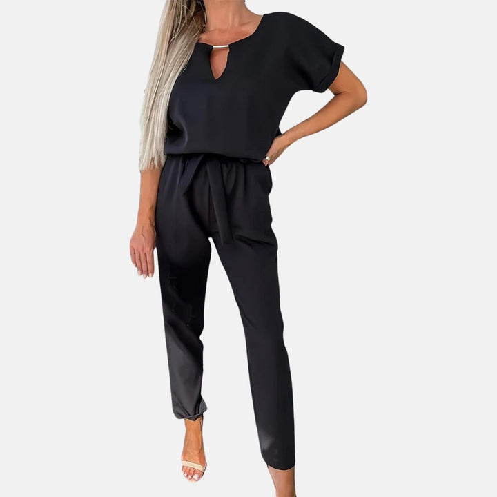 Drune | Eleganter, festlicher Kurzarm-Damen-Overall für den Sommer