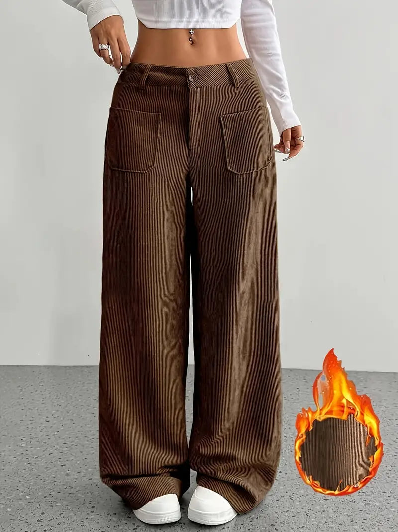 Drune | Cordhose mit weitem Bein