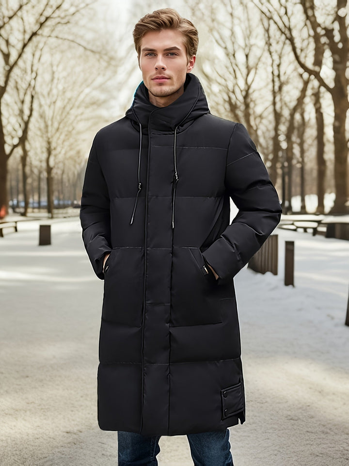 Drune |  Baumwoll Kapuzen Winterjacke Für Herren - Perfekt für Outdoor-Aktivitäten