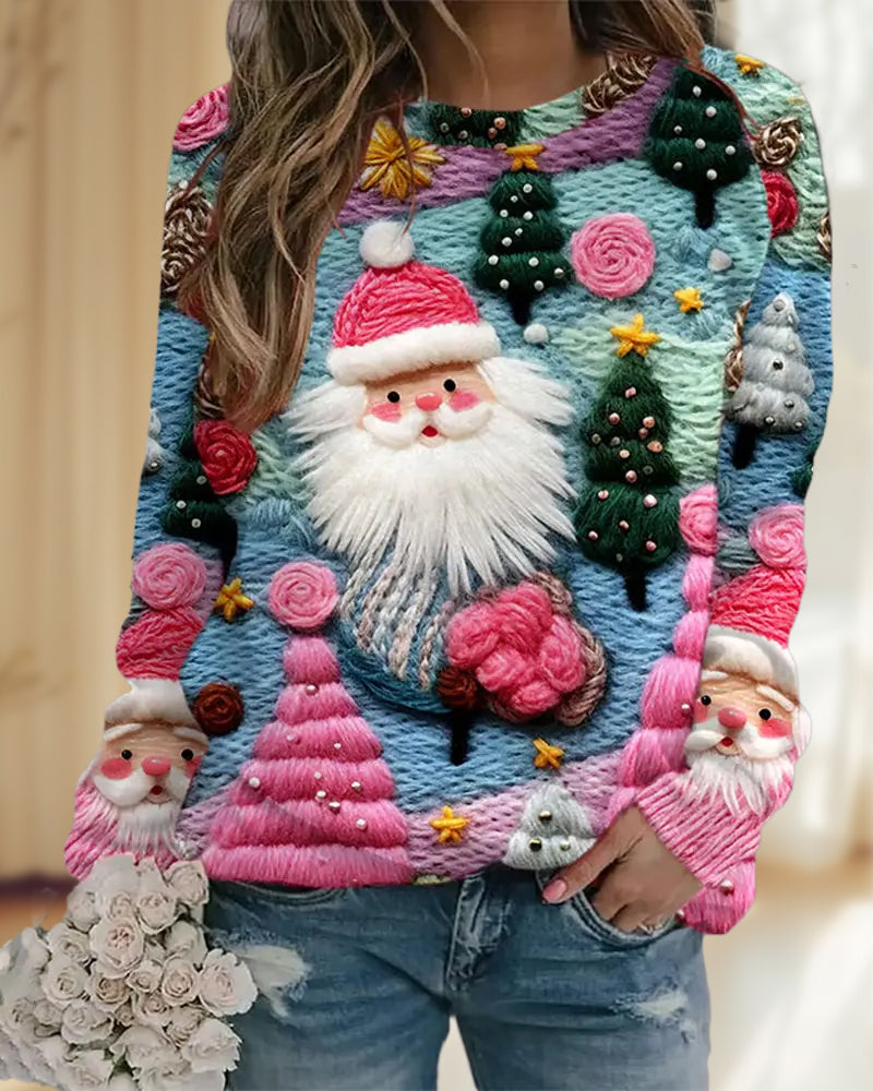 Drune | Weihnachtsbaum und Weihnachtsmann Drucken