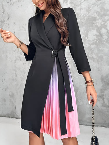 Drune | Elegantes Blazer-Kleid mit Farbverlauf-Muster