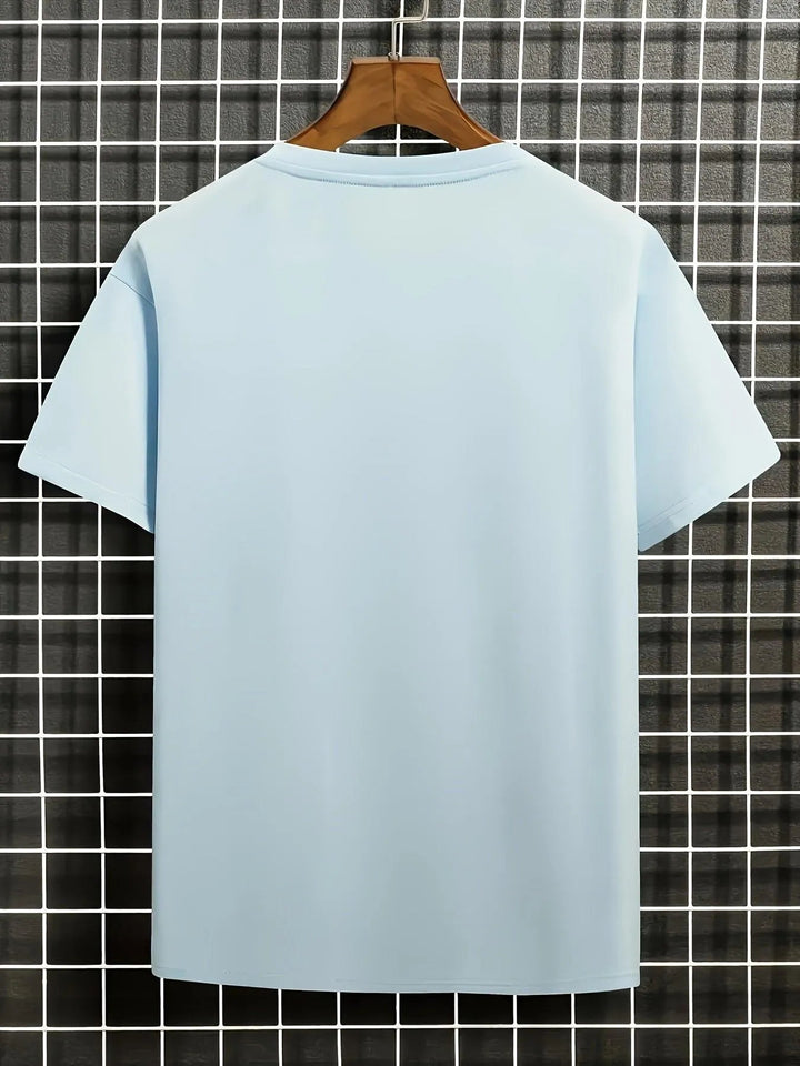 Drune | Herren T-shirt Blumen Und Wellen Design