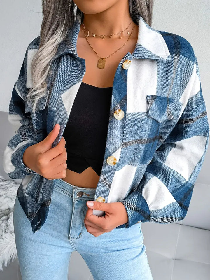 Drune | Karierte Flanelljacke - Kurzschnitt