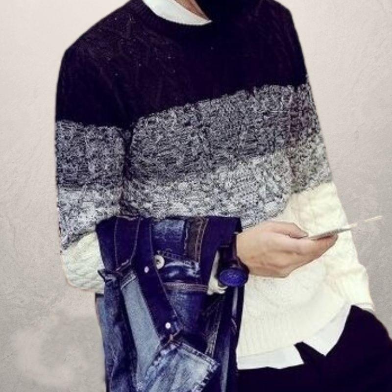 Drune | Gestrickter Pullover Herren