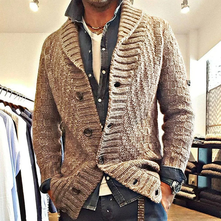 Drune | Bequeme Rever Strickjacke