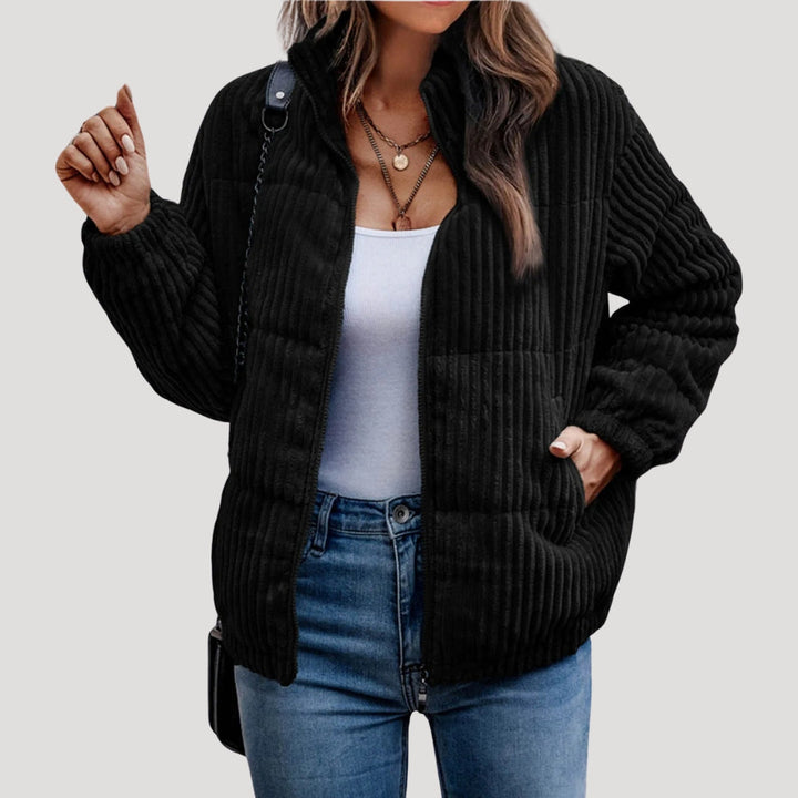 Drune | Damen Cordjacke mit Fleece-Futter Winterstil
