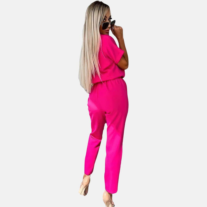 Drune | Eleganter, festlicher Kurzarm-Damen-Overall für den Sommer