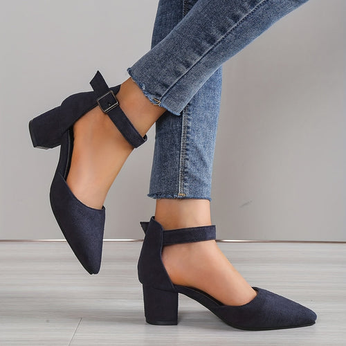 Drune | Damen Sandalen mit Blockabsatz Schnürung, mit Knöchelriemen, Elegant
