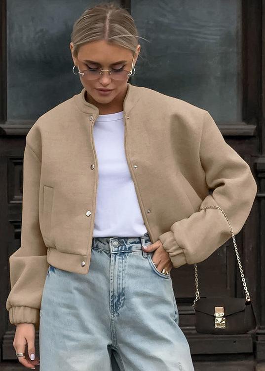 Drune | Luxuriöse Wollflugjacke - Khaki