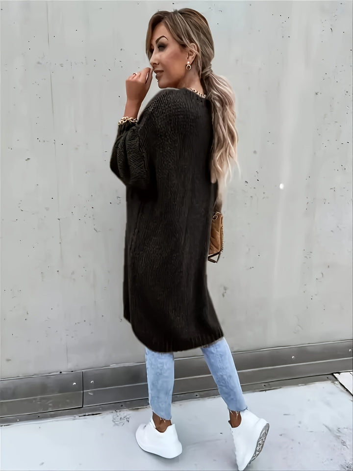 Drune | Langarm Gestrickte Strickjacke Für Damen - Perfekt für Alltagstragen