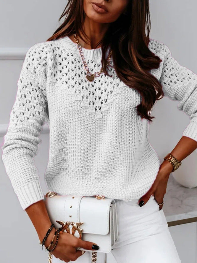 Drune | Eleganter Hohlsaum Pullover