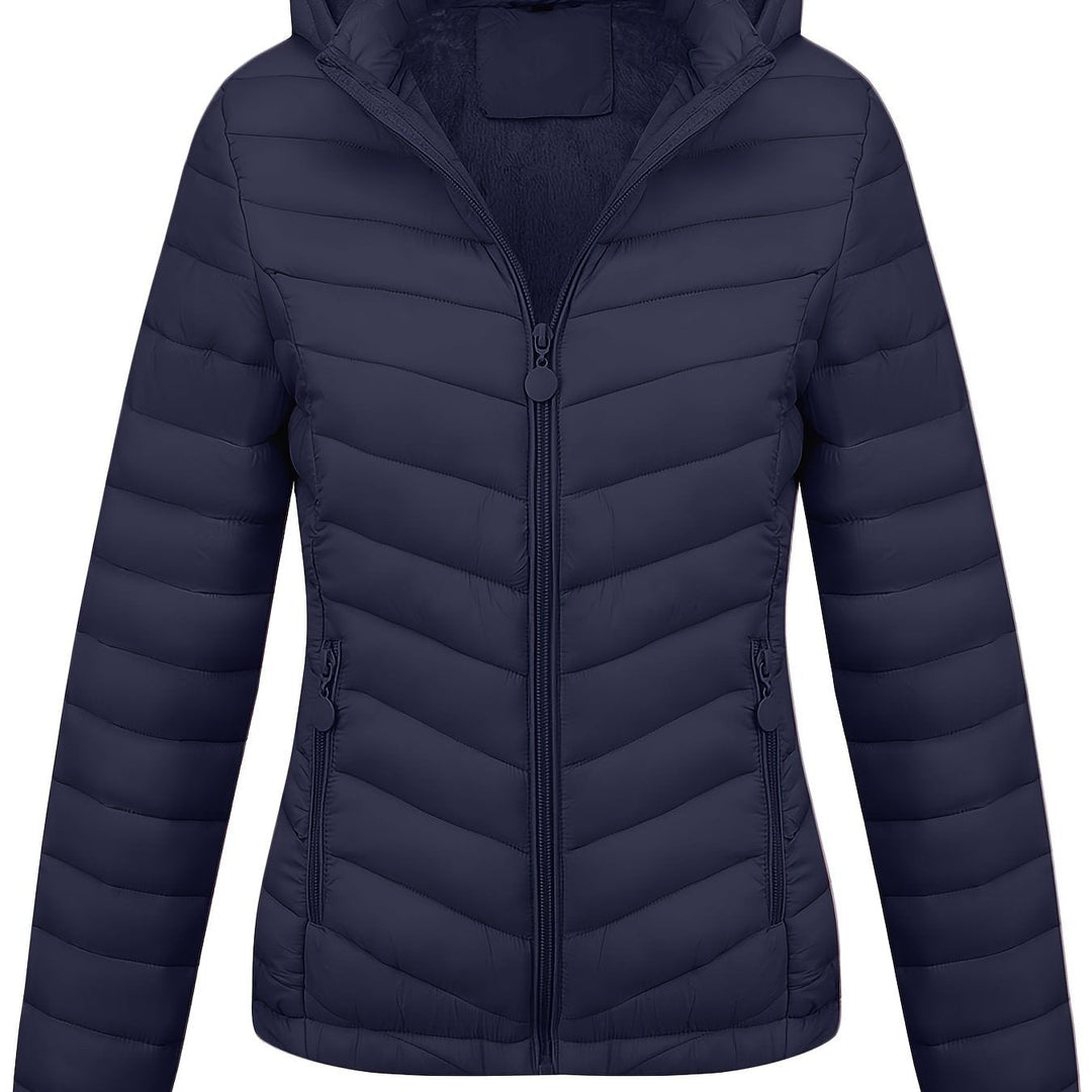 Drune | Kapuzenjacke mit Reißverschluss und schrägen Taschen