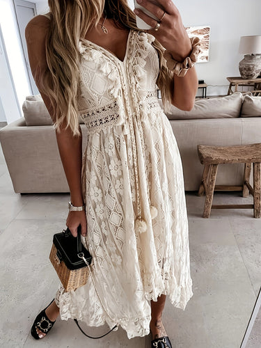 Drune | V-Ausschnitt Maxikleid für Damen