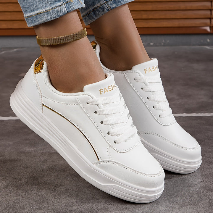 Drune | Einfarbige Damensneaker Mit Weicher Sohle