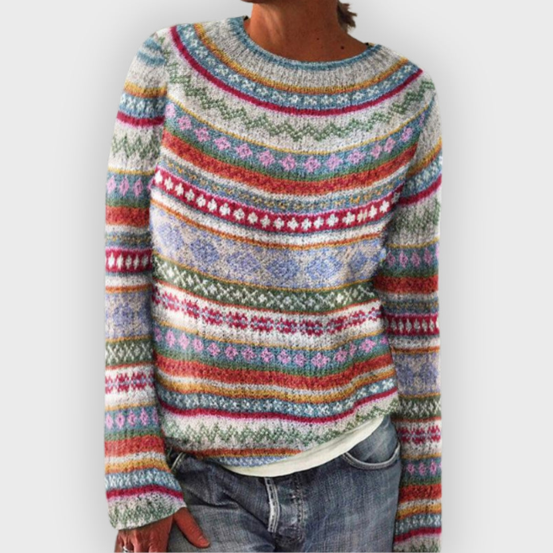 Drune | Strickpullover mit Langen Ärmeln und Druck