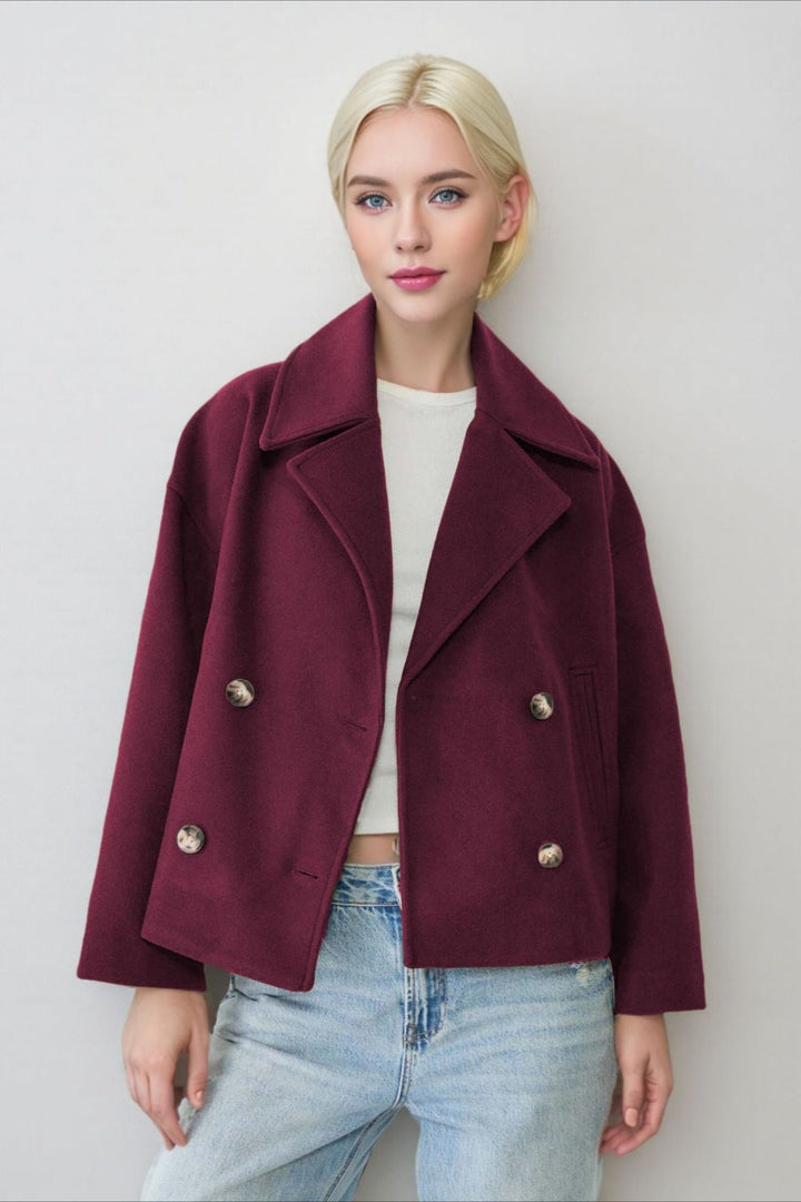 Drune | Revers Wolle Mischjacke