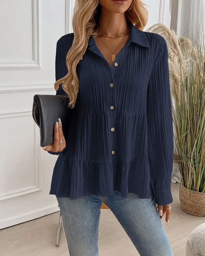 Drune | Bluse mit Reverskragen und Tailliertem Schnitt